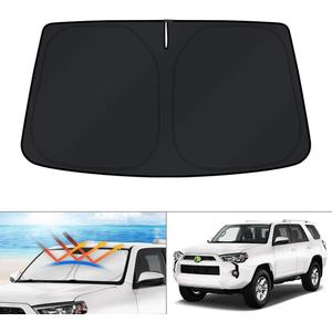 KUST Windshield Sun Shade Custom Fit for Toyota 4Runner 2010-2023 2024 2025 Accessories 4 Layers Sunshade Foldable Sun Protector Block UV Rays Keep Car Cooler