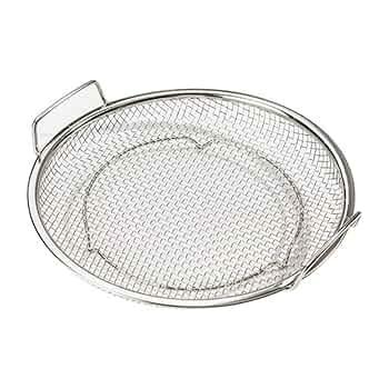 1pc Stainless Steel Fine Mesh Oil Filter Tray - Round Kitchen Strainer Basket for Frying, Grilling & Draining Oil from Fried Foods, Polished Metal Design