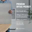 Universal Desk Privacy Panel Heavy-Duty Desk Divider & Office Partition - Privacy Screen for Workspaces & Cubicles (2-Pack, 60" x 24")