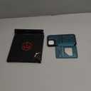 Vinich for iPhone 15 Wallet Case with Card Holder, RFID Blocking Credit Slots Kickstand Shockproof Phone Cover Fit for iPhone 15 6.1" Bluish Green