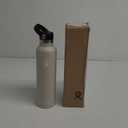 Hydro Flask Water Bottle - Insulated Stainless Steel - Straw Lid, Non Spill, Leakproof 24 Oz Oat Tan