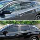 Tape-On Window Visors Rain Guards for 2022-2025 Hyundai Tucson SEL Value Limited Sport Ultimate SE Accessories,Side Vent Deflectors Smoke Tinted Sun Shade 2022 2023 2024 2025,4-Pieces Set 94185
