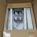 TOOLF 4-Tier Rolling Cart, Metal Utility Cart with 3 Hooks, Easy Assemble Mobile Storage Trolley On Wheels, Metal Shelving Units Kitchen Bathroom Laundry Room