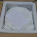 Ceramics Pasta Bowls, 6 Pack 8 inches 20 Oz Large Salad Serving Bowls, Shallow Salad Bowls,ceramics Deep Plates,Microwave Dishwasher Safe,White (rhombus)