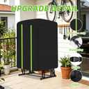 Vertical Bike Rack Cover for Garage, Waterproof & Tear-Proof Fits 5-8 Bicycles Outdoor & Indoor Use Weatherproof Protection Against Rain, Snow, Dust Black (black)