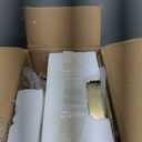 Dimmable Gold Floor Lamp for Living Room with Clear Glass Lampshade, Glass Modern Floor Lamp with 900LM Edison Bulb Included, Standing Tall Lamp for Bedroom, Office, Reading Room, Corner