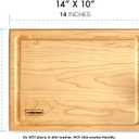 Maple Wood Cutting Boards for Kitchen 14x10 | Hardwood Kitchen Board that Serves as a Wooden Block for Your Kitchen