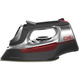 Steam Iron for Clothes with 8 Retractable Cord, 1700 Watts, 3-Way Auto Shutoff, 400+ Holes, Professional Grade, Electronic Temperature Control, Titanium Infused Ceramic Soleplate (DISCONTINUED)