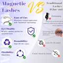 Magnetic Eyelashes with Applicator Easy Snap-On Magnetic Lashes for Beginners, Natural Cat Eye Look, No Glue No Liner, Reusable Lightweight Strip Lashes by Yawamica