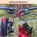 Zoom HB876 4-Pistons Hydraulic Disc Brakes Set, Black, Left Front 850mm, Suitable for Mountain Bikes and Fat Bikes