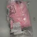 Shihanee Winter Fleece Lined Leg Warmers for Women Long Fluffy Cute Leg Warmers with Bow and Pompom Y2k Kawaii Boot Socks (Pink)