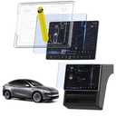 3-in-1 (16") for Tesla Model Y Accessories 2026 Juniper Screen Protector [No Glare & Fingerprint] for 16 Inch Model Y Juniper Premium & Performance - 9H Tempered Glass with Alignment Kit, Matte