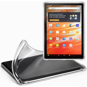Clear Case for Amazon Fire HD 10 Tablet (13th Generation,2023 release)Only ,Thin Slim Lightweight Scratch Proof Silicone Rubber TPU Back Cover,Only Compatible with 13th Generation -Transparent (For Amazon Fire HD 10 Tablet (13th generation))