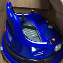 ELEMARA Bumper Car, 1.9MPH Max, 12V Electric Car for Kids W/Parent Remote, Bluetooth Ride on Toys, Ride on Car W/2-Speed, 2 Driving Mode, 360Spin, Music,5 Lighting Mode, DIY Stickers, Blue