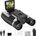 Digital Binoculars with Camera for Adult, 2.4" LCD Display 48MP Camera 2.5K Videos 8X Digital Zoom Ideal for Concerts, Bird Watching, and Outdoor Adventures with 32GB SD Card