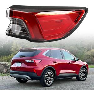 Right Passenger Side Outer Tail Light Rear Lamp Replacement for Ford Escape 2020 2021 2022 With Bulbs Assembly 6Pin LJ6Z13404