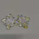 QTMY 1 Pair Crystal Flower Shoe Clips DIY Weeding Princess Shoes Decoration Accessories for Women Bride(Crystal Shoe Clips)