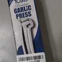 Heavy Duty Stainless Steel Garlic Press - Professional Grade Garlic Mincer & Crusher with Ergonomic Soft Grip Handle, Dishwasher Safe, Rust-Proof - Easy to Clean Kitchen Gadget for Cooking