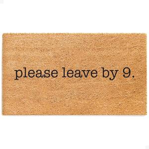 THEODORE MAGNUS Funny Door Mat - Welcome Mat for Front Door with Non-Slip Backing - Durable Coir Doormat - Perfect for Outside Entrance Matt - Outdoor/Indoor - Goodbye at 9-17" x 30"