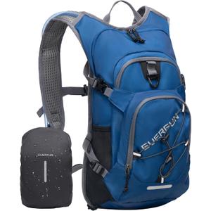 Everfun Hydration Backpack 18L with Water Bladder 2L/3L Hiking Water Backpack Women Men Hydration Pack Insulated Lightweight Day Hydropack with Storage for Hiking, Biking, Running, Festival (Cobalt Blue)