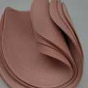 FunWheat Round Braided Placemats Set of 8 Place Mats for Dining Table Woven Washable Non-Slip Table Mats 15 Inch(Pink,8pcs)