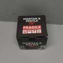 Priority Chef Heavy Duty Mortar and Pestle Set, 1.5 Cup, 100% Granite, Non Slip Base, Make Fresh Guacamole, Salsa, Pesto, Stone Grinder Bowl, Herb Crusher, Spice Grinder, 5.5 Inch - Black