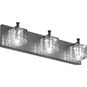 Ralbay Black Vanity Light 3 Lights Modern Crystal Matte Black Bathroom Light Fixtures Modern Crystal Bathroom Vanity Light Fixtures