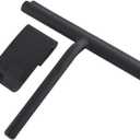 Silicone Squeegee with Hook,Shower Door Squeegee, for Mirror, car, Window, Tile and Shower Glass Door Cleaner Tool (9 inch Black)