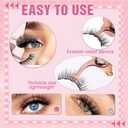 5 magnetic eyelash sets, including a mirror, eyeliner, and tweezers, reusable, easy to clean, no glue needed, easy to wear, natural look suitable for travel, work, and parties (Fashion style)