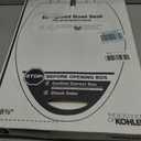 KOHLER 4636-RL-0 Cachet ReadyLatch Elongated Slow Close Toilet Seat, Soft Close Toilet Seat Quiet Lid, Contoured Grip-Tight Bumpers Installation Hardware, Apartment Essentials, White