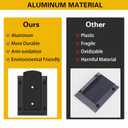 30Pcs Aluminum Deck Railing Brackets Connector for 2x4 Railing Wood Post with 180pcs Galvanized Wood Screws