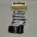 Gaoye 6 pack Executive Style Reading Glasses Men - Durable Readers with Blue Light Filtering - Comfortable Fit with TR90 (Black)