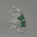 8-Pack 16X16MM V Shape LED Strip Channel 270 Degree White Connector, 45 Curved Cover Profile Outer Corner Kit,Positive Angle Turning link Solution With Mounting Kit