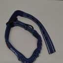 Tuff Pupper Heavy Duty Dog Collar with Handle | Ballistic Nylon Heavy Duty Collar | Padded Reflective Dog Collar with Adjustable Stainless Steel Hardware | Convenient Sizing for All Breeds (X-Large (19 - 23" Neck), Midnight Blue)