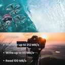 1 x 256GB Micro SD Card with Adapter, V30, A2, U3, UHS-I, C10 | 4k Drones, Dash Cams, Security Cameras, Phones, Cameras