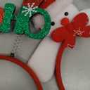 Christmas Glasses & Headband 12 Pack, Xmas Glitter Eyeglasses Frame & Headwear Accessories - One Size Fits All, Holiday Party Favor Supplies Classroom Game Prizes Gifts Photo Booth Props Outfit