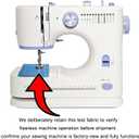 Sewing Machine with 12 Built-in, Stitches & 2 Speed(High-Low Speeds) Sewing Machine for Beginners with Accessory Kit,with Foot PedalLEDLight