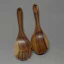 Muso Wood Acacia Salad Servers,10-inch,set of 2 (Acacia salad servers)