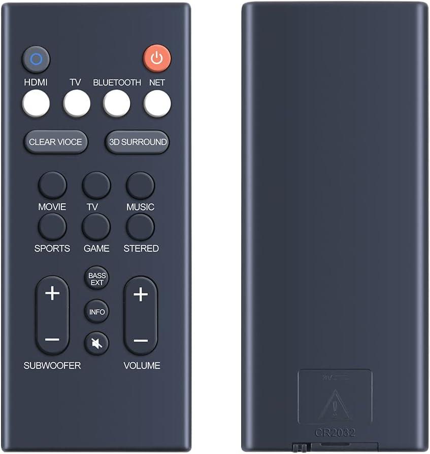 Replacement YAS-209 YAS-109 Soundbar Remote Control for Yamaha Sound Bar, Compatible with Yamaha Audio Soundbar ATS-2090 ATS-1090 ATS1080 ATS-1080 YAS1080 YAS-1080 YAS-209BL VAF7640