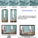Simplebrand Ava Aqua Blackout Curtains for Bedroom 72 Inch Length 2 Panels Set, Privacy Thermal Insulated Rod Pocket Window Curtains for Patio French Door Front Door, W40 x L72 Inch, Aqua