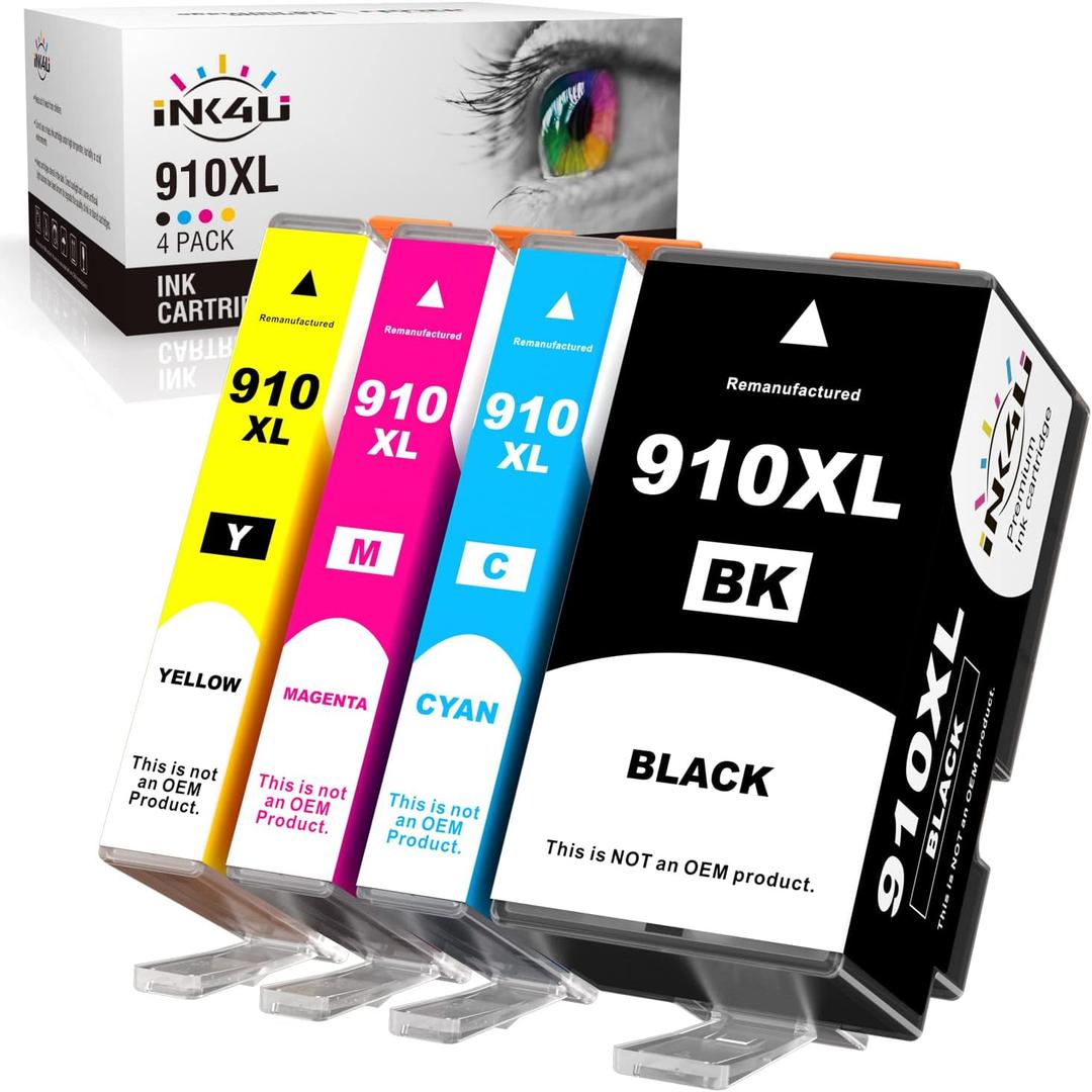 INK4U Compatible Ink Cartridges Replacement for 910XL Ink Cartridges