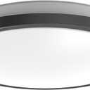 DYMOND 10" Matte Black LED Ceiling Light Flush Mount Lighting Fixture Dimmable Daylight for Bathroom Kitchen Laundry Room Closet (4000K Natural Daylight, Matte Black)