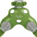 Martha Stewart MTS-TA2M 2-Way Metal Body Heavy-Duty Garden Hose Tap Adapter Faucet Y-Splitter