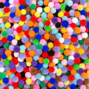 Acerich 2000 Pcs 1cm Assorted Pompoms Multicolor Arts and Crafts Fuzzy Pom Poms Balls for DIY Creative Crafts Decorations