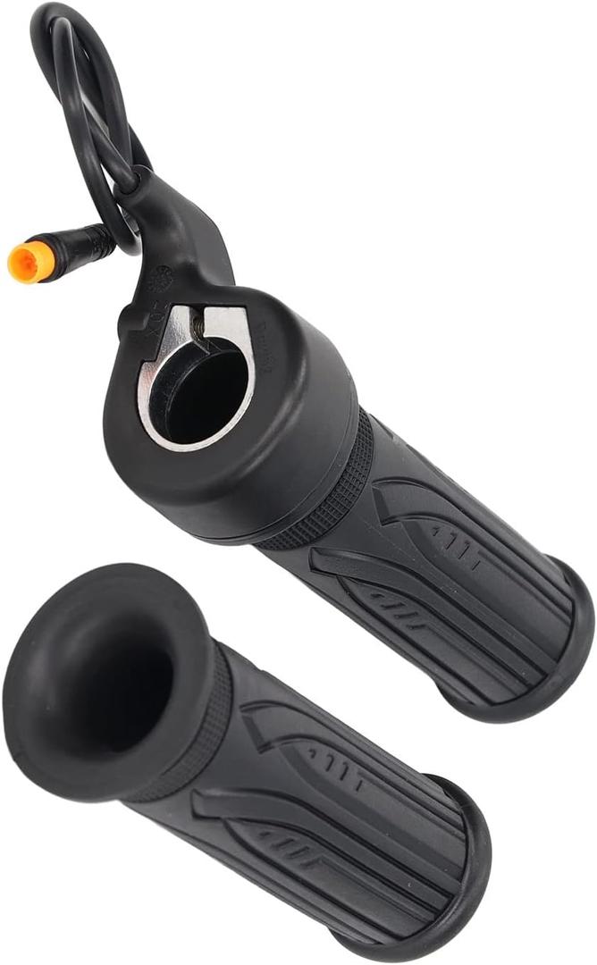 Throttle Grip Handlebar, E-Bike Throttle Handle Grip Twist Cable Universal Handlebar for Electric Bike Scooter