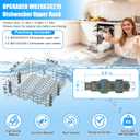 UPGRADED WD28X30219 WD28X35779 Dishwasher Upper Rack Compatible with GE Dishwasher Rack Replacement Parts,WD28X25018 WD28X22626 WD28X23156 WD28X25491 WD28X24421 GE Dishwasher Upper Rack with Wheels
