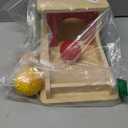 Adena Montessori Wooden Toy for 6-12 Month Baby 3 Balls,Sorting and Stacking Colorful Learning Education Toy for Toddler Kid 1-2 Year Old, Preschool Girl and Boy Gift Full Size Textures