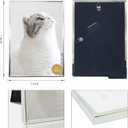 DECANIT 5x7 Picture Frame Metal, Thin Profile Photo Frame 5 by 7 Inch, Display for Wall or Tabletop,Silver