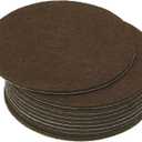 PATIKIL 3.5 Inch Diameter Lamp Base Felt, 10Pack 2mm Thickness Round Soft Adhesive Non-Slip Anti-Scratch Backed Felt for Lamp Furniture DIY Craft, Coffee