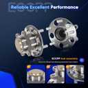ECCPP Wheel Hub and Bearing Assembly Rear 512450 fit for Honda Civic 2013-2015 5 Lugs Wheel Bearing Hubs with ABS 2pcs